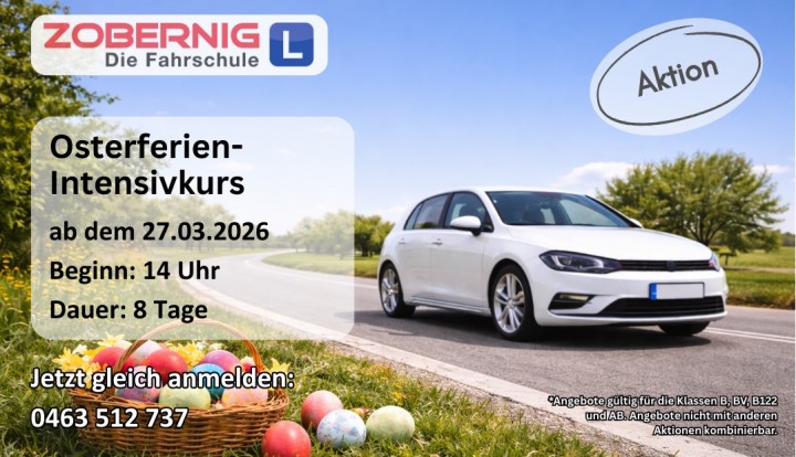 Intensivkurs zu den Osterferien ab 27.03.2026