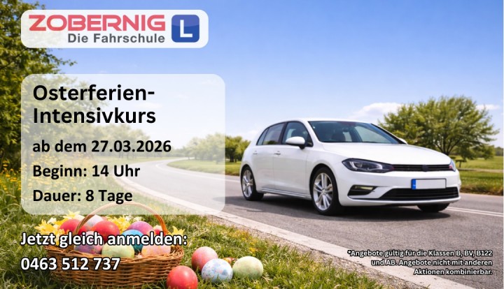 Intensivkurs zu den Osterferien ab 27.03.2026