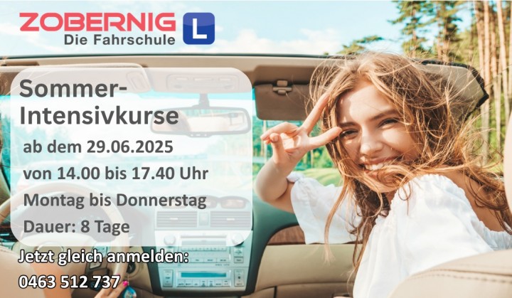 Intensivkurs zu den Sommerferien ab 29.06.2026
